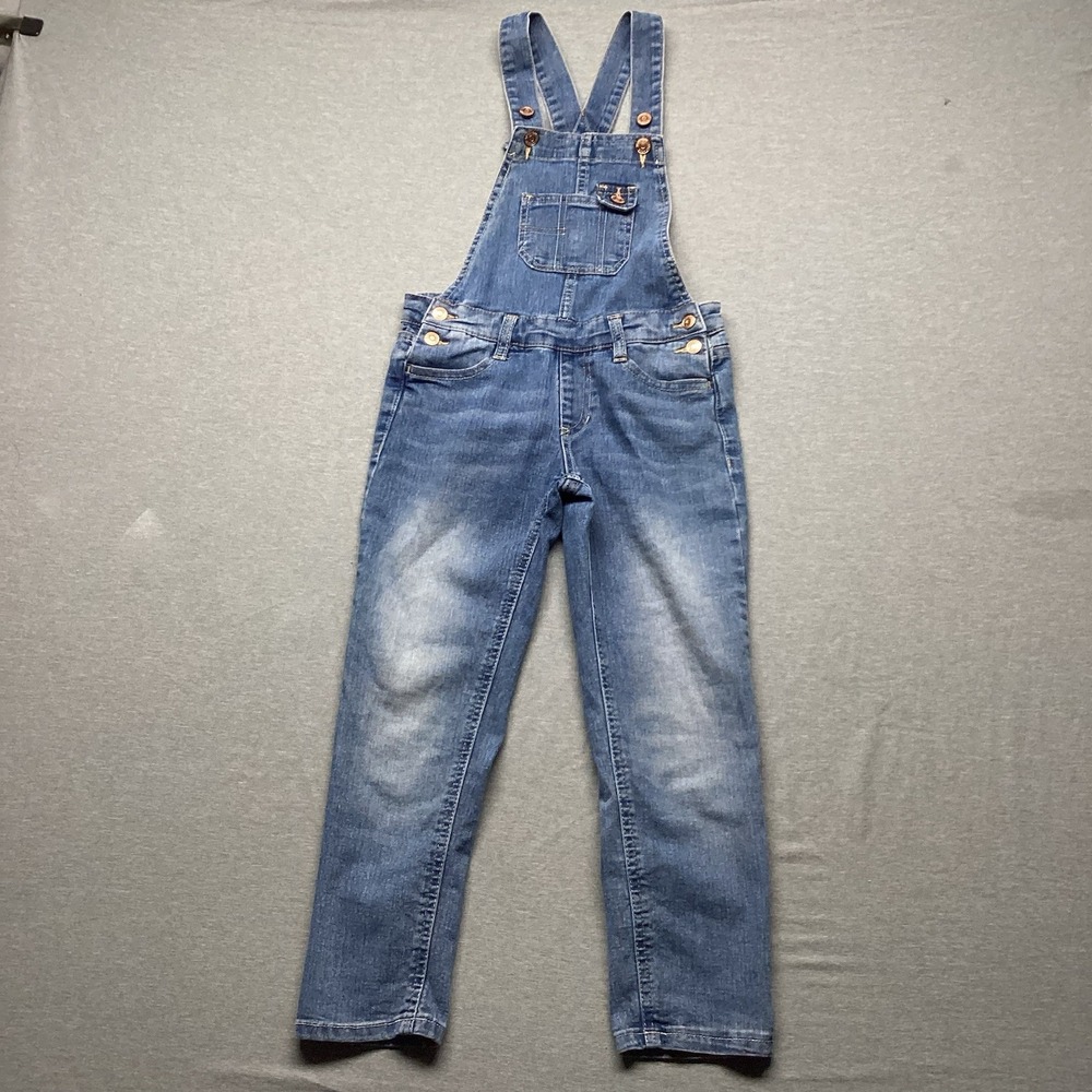 Girl's Jordache Blue Denim Bib Overalls Size 6/6x
